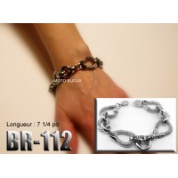 Br-112, Bracelet  acier inoxidable « stainless steel » 